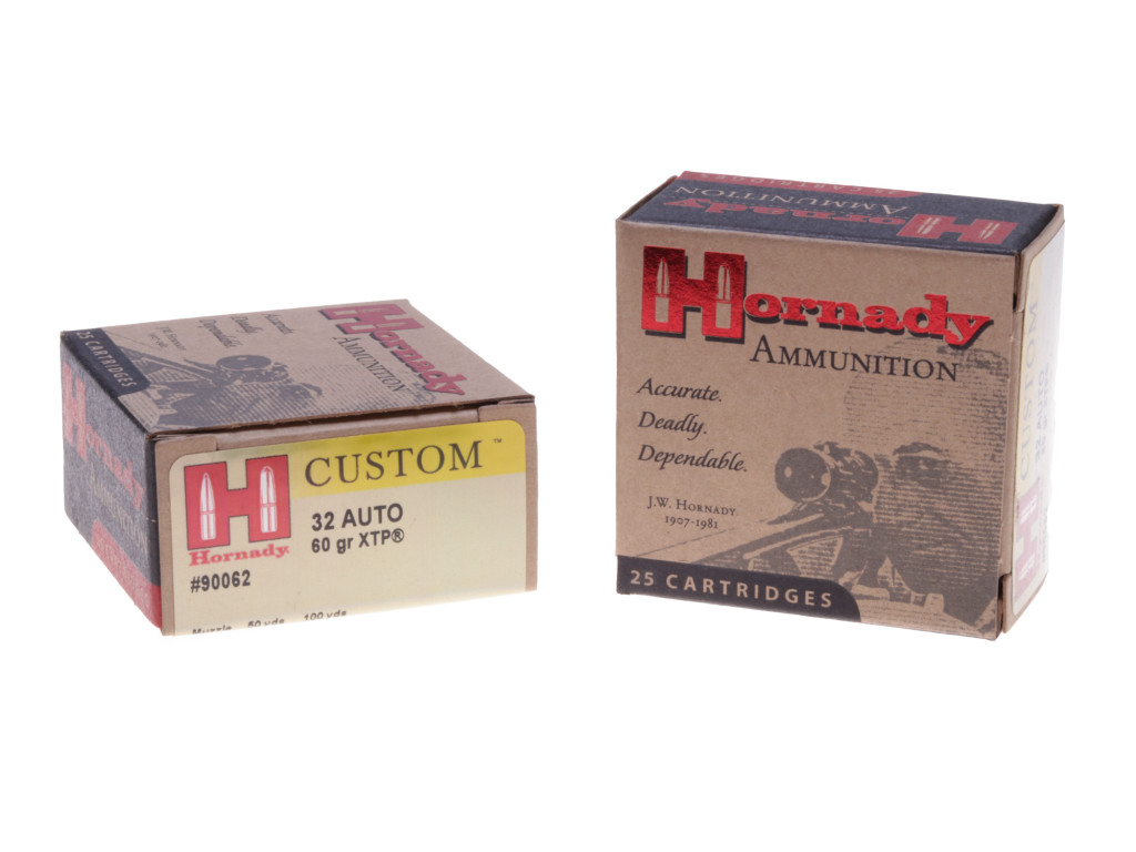 Hornady Ammunition, .32 ACP / 7.65mm, 60 gr, XTP [25]